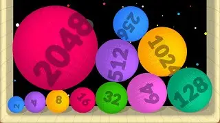 2048 BALL DROP 3D - Reach 4096! Color Ball Merge, Drop Blast, Satisfying Game (Drop and Merge)