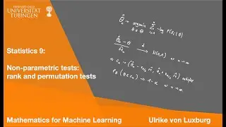 (S) Statistics 9: Non-parametric tests (rank and permutation tests, Kolmogorov-Smirnov)