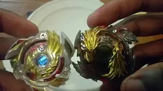 Gold God Bey Victory Valkyrie B.A. Vs. Lost Longinus N.Sp. Gold Dragon Version!