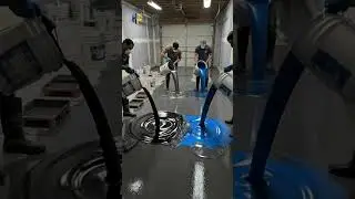 Bike Showroom Transformation | Cement Repair to Colored Epoxy Floor & Final Tour 🏍️✨