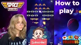 Space shooter Game|| How to play ▶️||Part 1 अंतरिक्ष निशानेबाज भाग 1 कैसे खेलें@RiderGames64