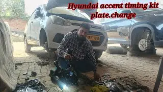 Hyundai accent timing kit timing plate change. Pick up problem smoking problem