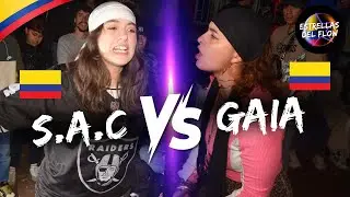 🇨🇴S.A.C vs Gaia🇨🇴| Cuartos | Batallas de freestyle | Estrellas Del Flow Colombia F1🏆 #mujeres #rap 