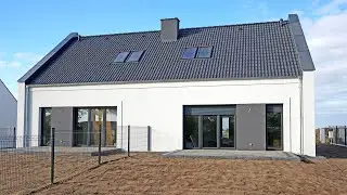 Oglądamy dom bliźniak 95 m2 z dużym ogrodem - Tarnowo Podgórne
