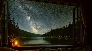 Calming Night Ambient Music ▲ Midnight Lakeside ▲#healing #ambient #sleep #relaxation  #emotional