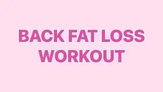 3MIN BACK FAT LOSS WORKOUT//6 BACK EXERCISES