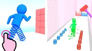 Spring Leg Runner - Spring Man Run - All Levels iOS Android GamePlay