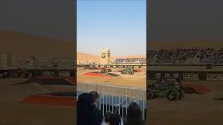 Grave Digger Vs The Amazing Spider Man Monster Jam | Liwa Festival 2026 #monstertruck #monsterjam