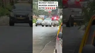 RICHEST INDIAN MUKESH AMBANI&rsquo;S ENTRY WITH NEW SECURITY RANGEROVER CONVOY #SHORTS#INDIA#Car#vip