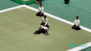 2023 第60回全日本合気道演武大会、植芝充央合気会本部道場長の演舞、All Japan Aikido demonstration, Mitsuteru Ueshiba Sensei ,