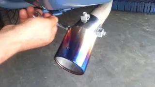 How To | Install Exhaust Burn Muffler Tip- removing exhaust tips - stainless steel tip 2018