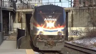 Amtrak Lake Shore Limited trains #448 and #449 at Pittsfield train station 2/24/20