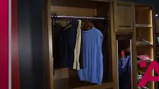Hafele Extended Electric Wardrobe Lift | KitchenSource.com