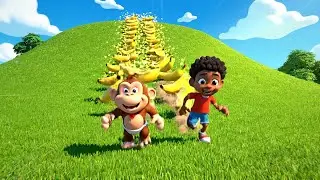 Mario Baby Monkey Kong Dropped the Banana | Nursery Rhymes for Kids & Baby Songs