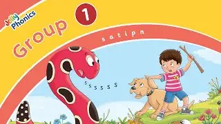Jolly Phonics Songs Group 1 - Learn Letter Sounds s, a, t, i, p, n for Kids in British English