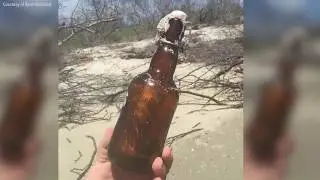 Message in a bottle found 36 years later