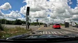 Car mock test.  Learner driver.