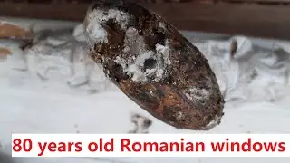 Restoring my 80 years Old Romanian Windows - Paint Striping ( Part1)