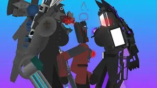 Skibidi multiverse but ALL are womans