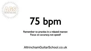 Simple Rock Drum Beat 75 BPM - For Guitar/Bass/Piano Practice