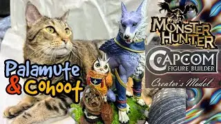 Monster Hunter Rise Palamute Creator's Model Statue Unboxing by @CapcomUSA Figure Builder series