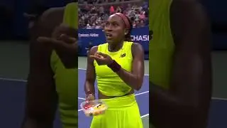 Coco Gauff making SURE her opponent didn&rsquo;t get an illegal break 😅 #shorts