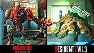 Hunter Beta's Encounter by Carlos Oliveira - Resident Evil 3: Nemesis VS Resident Evil 3 (Remake)