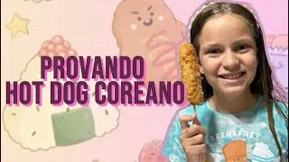 Provando hot dog coreano 🇰🇷