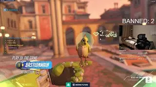 POTG! Bastionmain IQ 200 OVERWATCH GAMEPLAY SEASON 20 TOP 500