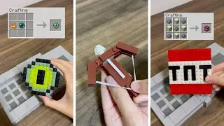Crafting Minecraft items BUT Lego!