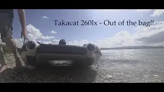 Inflatable Catamaran Dinghy - Takacat 260lx Unboxing