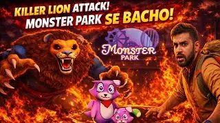 KILLER LION ATTACK 😱 | Monster Park Se Bachao! Cute Monsters in Danger! | TECHNO GAMERZ