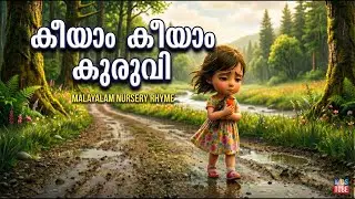 കീയാം കീയാം കുരുവി 🐦 | Kiyam Kiyam Kuruvi | Malayalam Animated Nursery Rhyme for Kids |