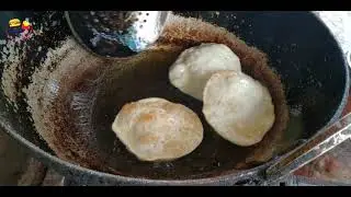 KACHORI / KOCHURI street food by bisu's food diary