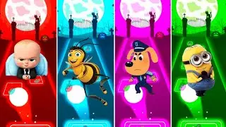 Baby The boss vs Barry B Banson 🆚 Dog as a police 🆚Minion/WHO IS Best 
