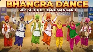 Bhangra Dance 🎉😍🥰vibes of SRM school students from Hanumangarh Rajasthan 