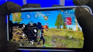 IMPOSSIBLE SOLO VS SQUAD RUSH! 🤯 IPHONE 11 FREE FIRE FULL HANDCAM 🔥