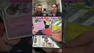 Shiny Mew SIR pulled during couples challenge in Pokemon Paldean Fates ETB! #Pokemon #PaldeanFates