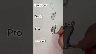 How to draw footprint #art #drawing #footprints