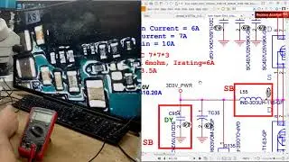 44- Diagrama y mediciones en placa - Bobinas - celulares - notebooks