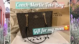 Сумка-шоппер Coach Marlie, подарок для мамы, распаковка