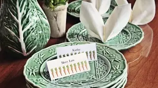 Easter Bunny Ear Napkin Folding Tutorial - Easter Table Setting