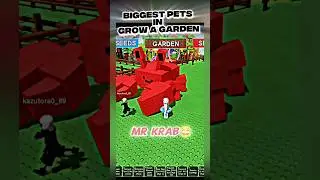Biggest Pet in Grow a garden🤔 #shorts #roblox #growagarden