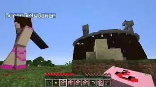 Popularmmos Pat And Jen Minecraft  EVIL CUTIE CHALLENGE GAMES   Lucky Block Mod   Modded Mini Game