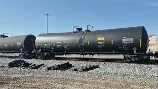 BNSF Manifest train passing Sunmaid Diamond Fresno ca