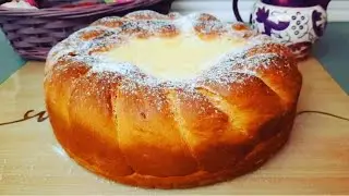 Pasca traditionala cu branza dulce si aluat de cozonac @reteteusoarecuralu