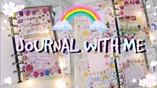 Journal with me 🌸 | Pink theme challenge | Collaboration with my friend Eana 💕 | J.WORKS 🌸