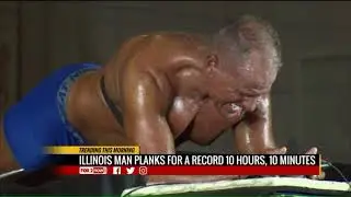 Man planks for 10 hours