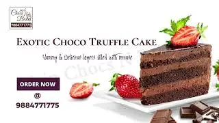 The Ultimate Chocolate Indulgence | Exotic Chocolate Truffle Cake | Jain Chocs N Bakes | Anjana Arun
