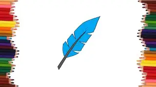 como dibujar una pluma | Dibujos faciles